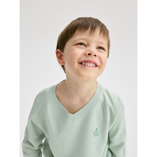 Reserved - Sweter z wiskozą - jasnozielony Reserved 110 (4-5 lat) Reserved