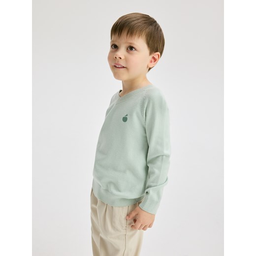 Reserved - Sweter z wiskozą - jasnozielony Reserved 110 (4-5 lat) Reserved