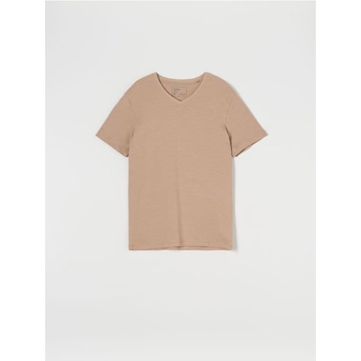 Sinsay - Koszulka - beżowy ze sklepu Sinsay w kategorii T-shirty męskie - zdjęcie 179142108