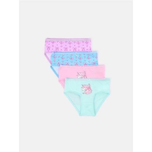 Sinsay - Majtki 4 pack - wielobarwny Sinsay 98/104 Sinsay