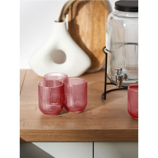 Sinsay - Szklanki 4 pack - różowy ze sklepu Sinsay w kategorii Szklanki - zdjęcie 179142305