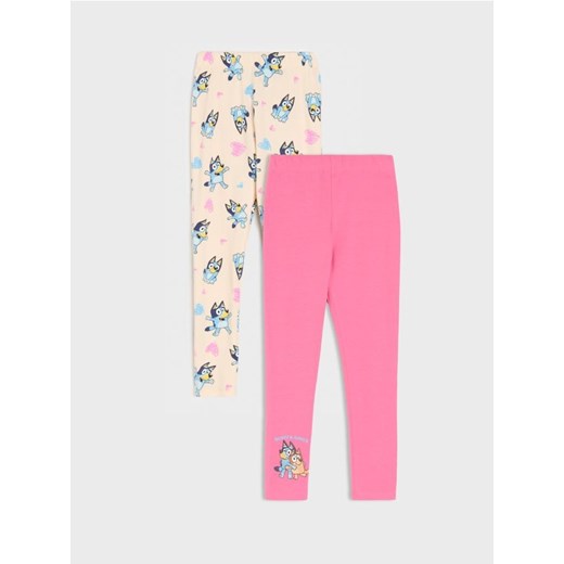 Sinsay - Legginsy 2 pack Bluey - różowy ze sklepu Sinsay w kategorii Spodnie dziewczęce - zdjęcie 179142526