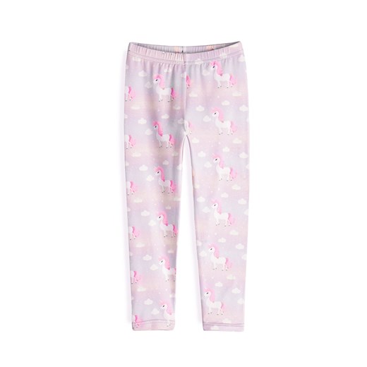 GATE Miękkie legginsy z nadrukiem 3Y ze sklepu gateshop w kategorii Spodnie dziewczęce - zdjęcie 179143878