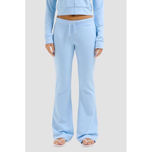 JUICY COUTURE Błękitne damskie spodnie dresowe Single Jersey Apollo Low Rise, Rozmiar XS ze sklepu outfit.pl w kategorii Spodnie damskie - zdjęcie 179144557