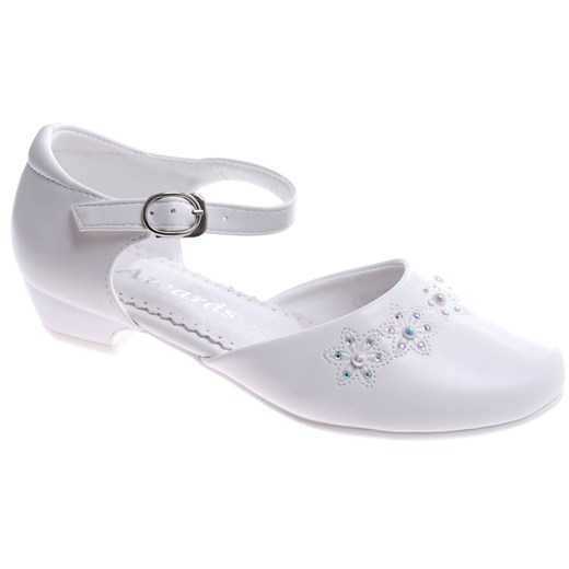 Białe komunijne buty dla dziewczynki /C5-2 17389 T493/ ze sklepu Pantofelek24.pl w kategorii Sandały dziecięce - zdjęcie 179144658