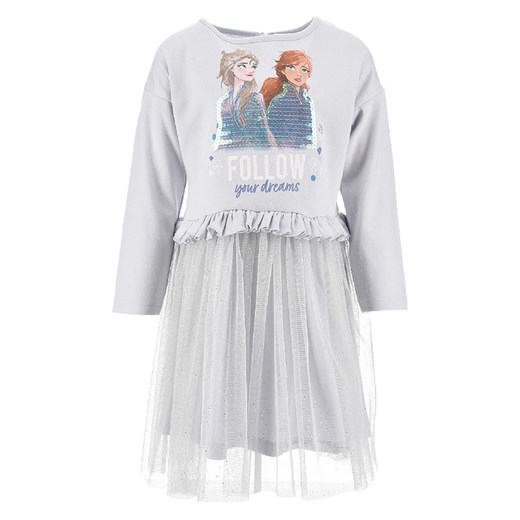Disney Frozen Sukienka &quot;Kraina Lodu&quot; w kolorze srebrnym ze sklepu Limango Polska w kategorii Sukienki dziewczęce - zdjęcie 179145105