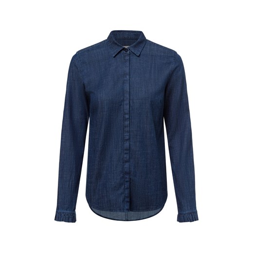 MOS MOSH Dżinsowa bluzka damska - MMMattie Flip Kobiety Bawełna denim marmurkowy ze sklepu vangraaf w kategorii Koszule damskie - zdjęcie 179146849