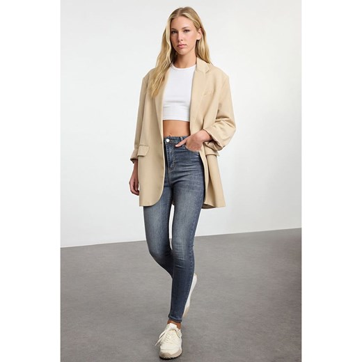 trendyol Dżinsy - Skinny fit - w kolorze granatowym - id: 16784397 - marki Trendyol - 179152377 trendyol Dżinsy - Skinny fit - w kolorze granatowym ze sklepu Limango Polska w kategorii Jeansy damskie - zdjęcie 179152377
