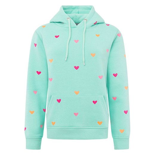Zwillingsherz Bluza &quot;Hearts&quot; w kolorze turkusowym Zwillingsherz L/XL okazja Limango Polska