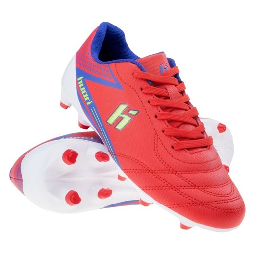 Buty piłkarskie Huari Octubri Teen Jr 92800402376 czerwone ze sklepu ButyModne.pl w kategorii Buty sportowe dziecięce - zdjęcie 179154247