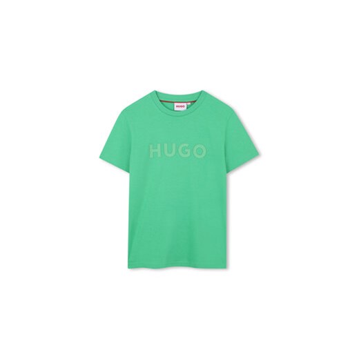 HUGO T-Shirt G00333 D Zielony Regular Fit 16Y MODIVO
