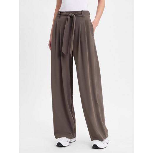 Cambio Spodnie - Anny Jogg Kobiety błotnisty jednolity ze sklepu vangraaf w kategorii Spodnie damskie - zdjęcie 179157995