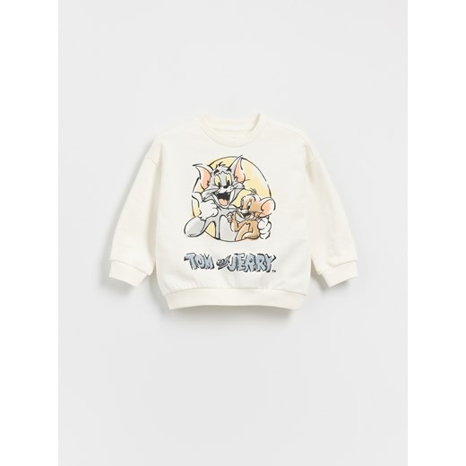 Reserved - Bluza Tom i Jerry - złamana biel Reserved 5-2 lata) Reserved
