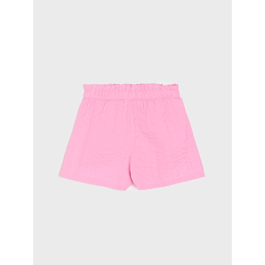 Sinsay - Szorty z gumką w talii - różowy Sinsay 122 Sinsay