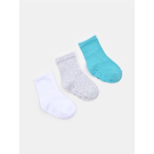 Sinsay - Skarpetki antypoślizgowe 3 pack - wielobarwny ze sklepu Sinsay w kategorii Skarpetki dziecięce - zdjęcie 179161449