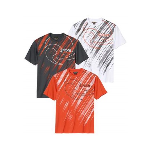 Zestaw 3 koszulek Active Sport ze sklepu Atlas For Men w kategorii T-shirty męskie - zdjęcie 179162309