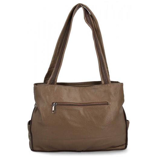Torebka Damska Shopper Bag firmy Hernan 3892-1 Ziemista/Czekolada Hernan One Size PaniTorbalska