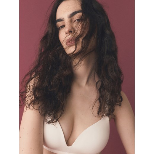 Reserved - Modulowany biustonosz - złamana biel Reserved 80B Reserved