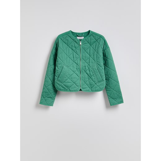 Reserved - Pikowana kurtka - zielony Reserved M Reserved