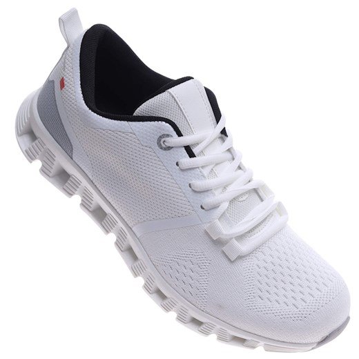 Białe sznurowane buty sportowe /D4-1 17377 T384/ ze sklepu Pantofelek24.pl w kategorii Trampki męskie - zdjęcie 179164899