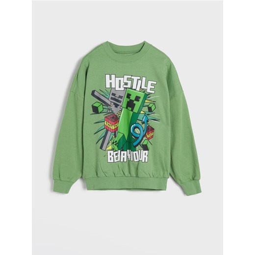 Sinsay - Bluza Minecraft - zielony ze sklepu Sinsay w kategorii Bluzy chłopięce - zdjęcie 179167119