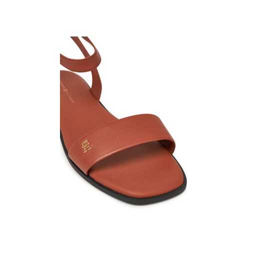 Tommy Hilfiger Sandały Ankle Strap Leather Sandal FW0FW08422 Brązowy Tommy Hilfiger 40 MODIVO