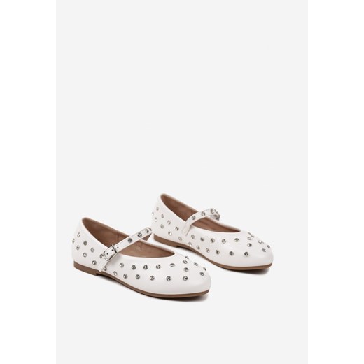 Białe balerinki dziecięce Renee 