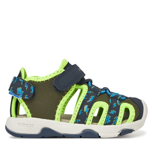 Sandały Geox B Sandal Multy B450FB 014CE CE3F4 S Khaki ze sklepu eobuwie.pl w kategorii Sandały dziecięce - zdjęcie 179170507