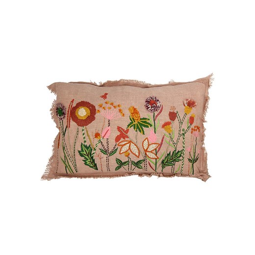 Kersten Poduszka &quot;Floral&quot; w kolorze beżowym - 40 x 60 cm ze sklepu Limango Polska w kategorii Kołdry i poduszki - zdjęcie 179171767