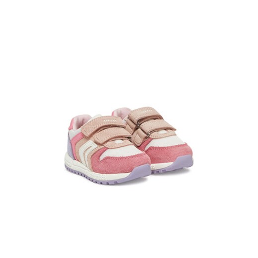 Buty sportowe dziecięce Geox na rzepy różowe