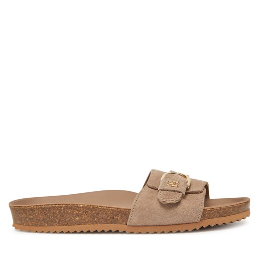 Klapki damskie Tommy Hilfiger bez zapięcia casual 