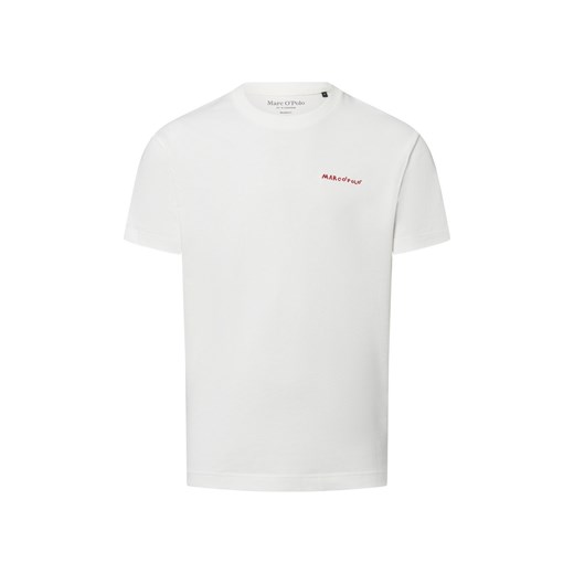 Marc O'Polo Koszulka męska Mężczyźni Bawełna biały jednolity ze sklepu vangraaf w kategorii T-shirty męskie - zdjęcie 179179489