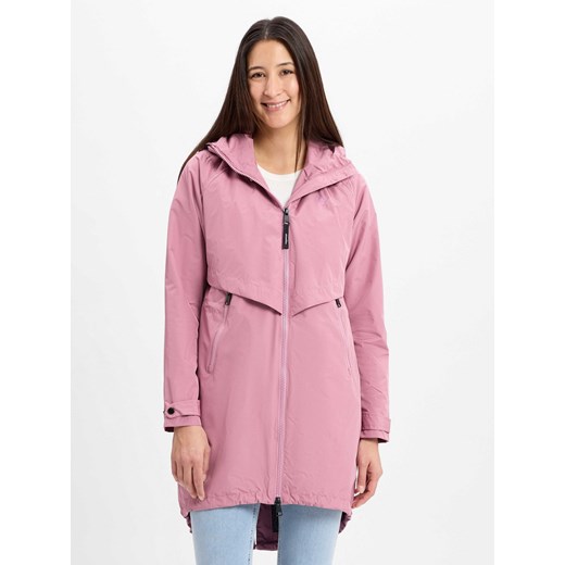 Ragwear Damski płaszcz funkcjonalny - Frodik Kobiety brudny róż jednolity ze sklepu vangraaf w kategorii Płaszcze damskie - zdjęcie 179179557