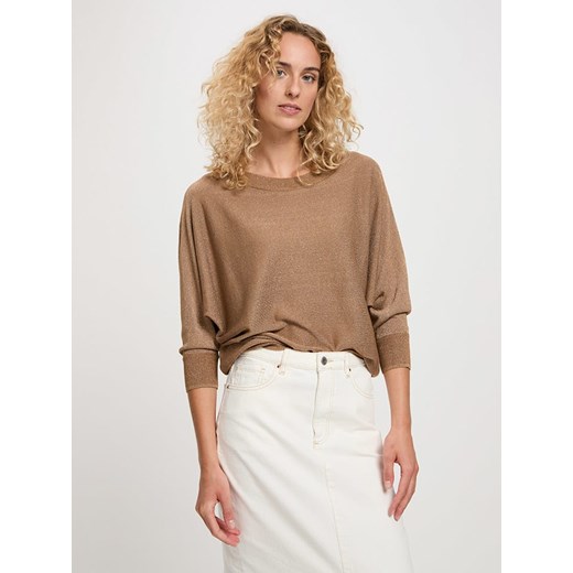 Cross Jeans Sweter w kolorze karmelowym Cross Jeans M Limango Polska promocja