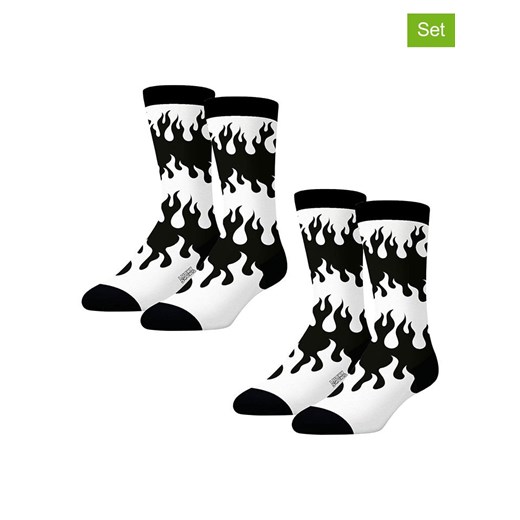 Lucky Socks Skarpety (2 pary) w kolorze czarno-białym ze sklepu Limango Polska w kategorii Skarpetki męskie - zdjęcie 179179757
