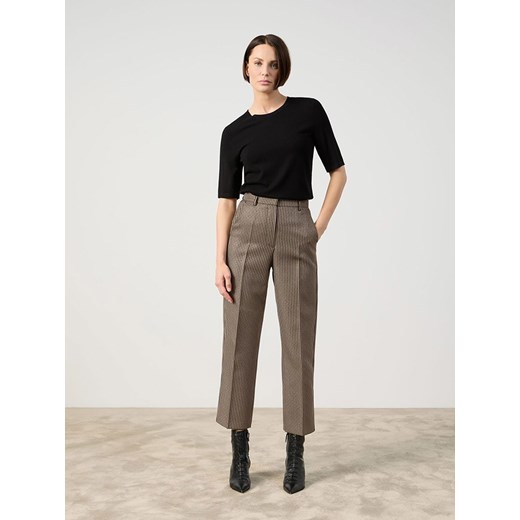 TAIFUN Spodnie w kolorze beżowo-czarnym Taifun 40 promocja Limango Polska