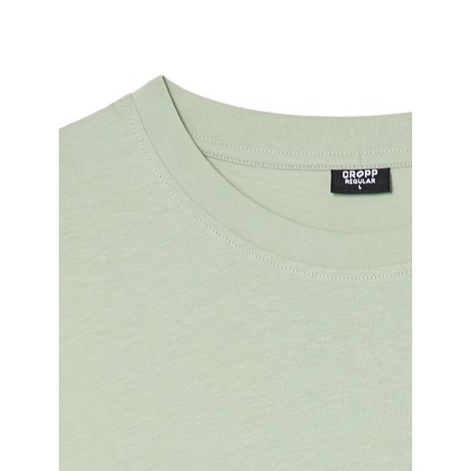 Cropp - Jasna koszulka basic - zielony Cropp XL Cropp