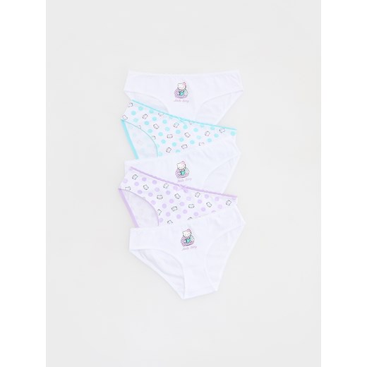 Reserved - Bawełniane majtki 5-pack Hello Kitty - biały ze sklepu Reserved w kategorii Majtki dziecięce - zdjęcie 179180178