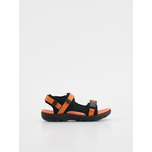 Reserved - Kolorowe sandały na rzepy - czarny Reserved 39 Reserved
