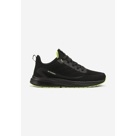 Czarno-Zielone Buty Sportowe Sneakersy z Siateczki Telamira ze sklepu born2be.pl w kategorii Buty sportowe męskie - zdjęcie 179181207