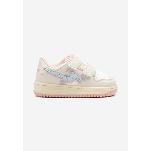 Białe Buty Sportowe Sneakersy na Rzep Televira ze sklepu born2be.pl w kategorii Buty sportowe dziecięce - zdjęcie 179181286