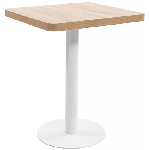Kwadratowy nowoczesny stolik barowy dąb sonoma + biały H1-K81 ze sklepu Edinos.pl w kategorii Dom - zdjęcie 179183435