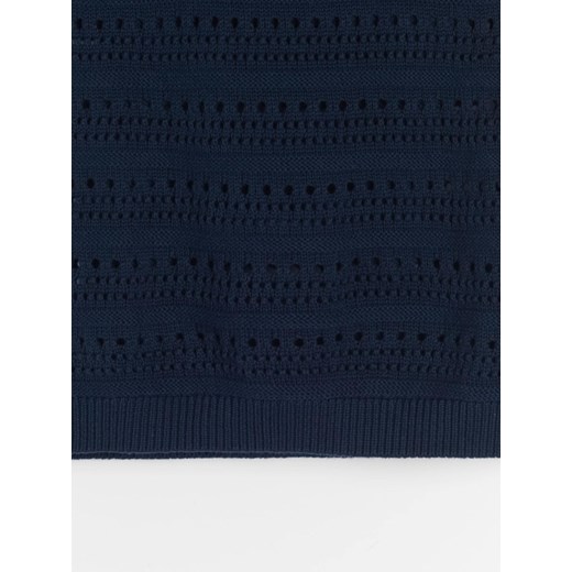 Bluzka damska Sinsay casualowa z okrągłym dekoltem letnia bawełniana 