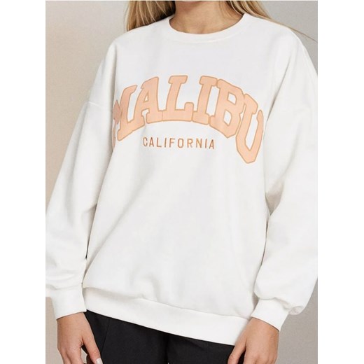 Sinsay - Bluza z nadrukiem - kremowy ze sklepu Sinsay w kategorii Bluzy damskie - zdjęcie 179185808