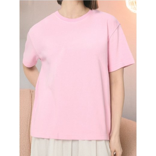 Sinsay - Bluza z krótkim rękawem - różowy ze sklepu Sinsay w kategorii Bluzki damskie - zdjęcie 179186355