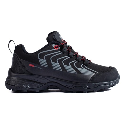 Buty trekkingowe damskie DK Softshell czarne ze sklepu ButyModne.pl w kategorii Buty trekkingowe damskie - zdjęcie 179187088