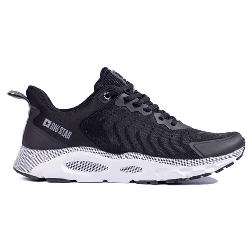 Męskie czarne buty sportowe Big Star LL174096 Memory Foam ze sklepu ButyModne.pl w kategorii Buty sportowe męskie - zdjęcie 179187136