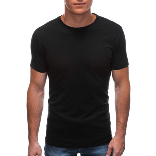 T-shirt męski basic EM-TSBS-0100 - czarny ze sklepu Edoti w kategorii T-shirty męskie - zdjęcie 179189996