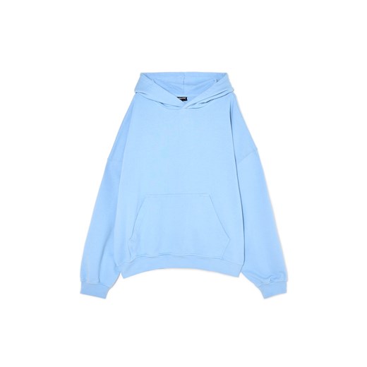 Cropp - Niebieska bluza z grubego materiału - błękitny ze sklepu Cropp w kategorii Bluzy męskie - zdjęcie 179190027