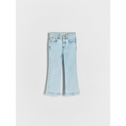 Reserved - Jeansy flare high waist - niebieski ze sklepu Reserved w kategorii Spodnie dziewczęce - zdjęcie 179190718